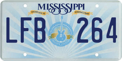 MS license plate LFB264