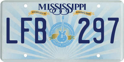 MS license plate LFB297