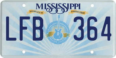 MS license plate LFB364