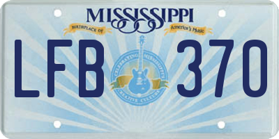 MS license plate LFB370