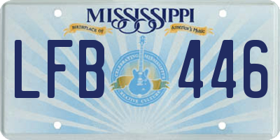 MS license plate LFB446