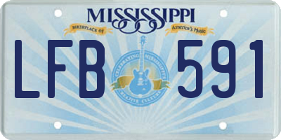 MS license plate LFB591