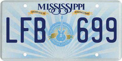 MS license plate LFB699