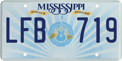 MS license plate LFB719
