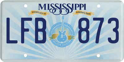 MS license plate LFB873