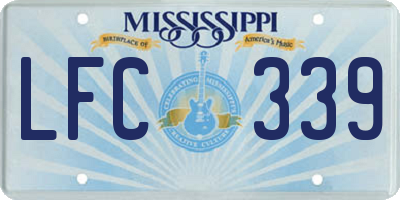 MS license plate LFC339