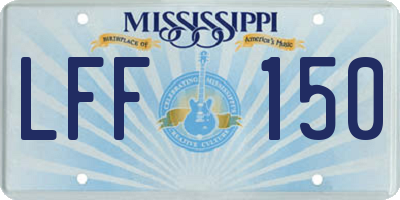 MS license plate LFF150