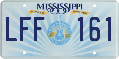 MS license plate LFF161