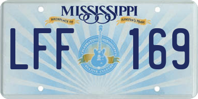 MS license plate LFF169