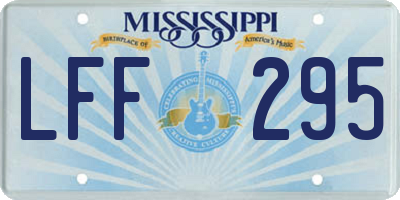 MS license plate LFF295