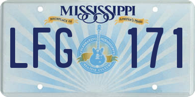 MS license plate LFG171