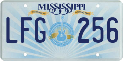MS license plate LFG256