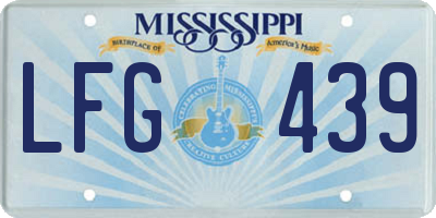 MS license plate LFG439