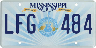 MS license plate LFG484