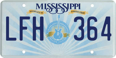 MS license plate LFH364