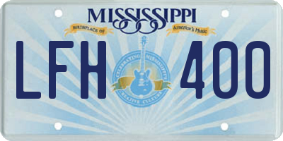 MS license plate LFH400