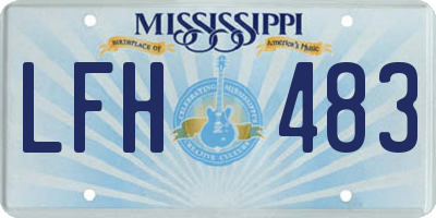 MS license plate LFH483