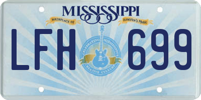 MS license plate LFH699