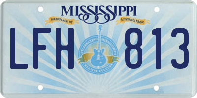 MS license plate LFH813