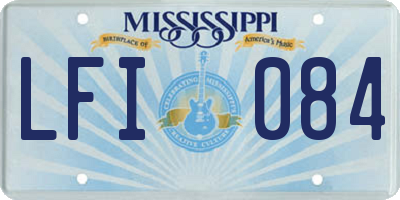 MS license plate LFI084