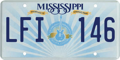 MS license plate LFI146