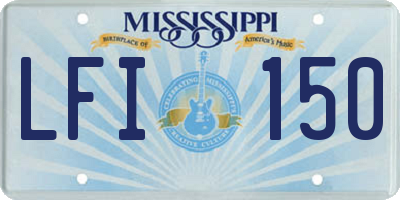 MS license plate LFI150