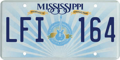MS license plate LFI164