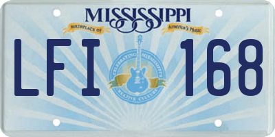 MS license plate LFI168