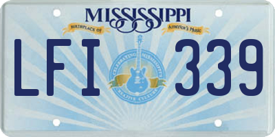 MS license plate LFI339