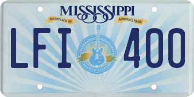MS license plate LFI400