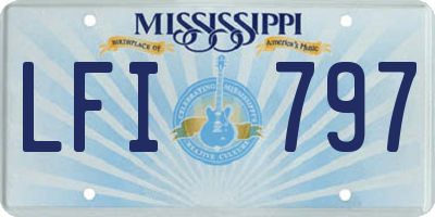 MS license plate LFI797