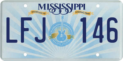 MS license plate LFJ146