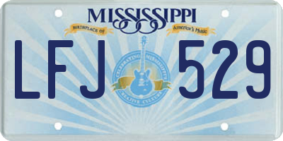 MS license plate LFJ529