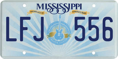 MS license plate LFJ556