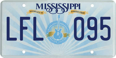 MS license plate LFL095