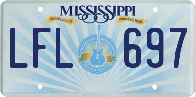 MS license plate LFL697