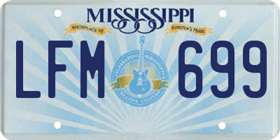 MS license plate LFM699
