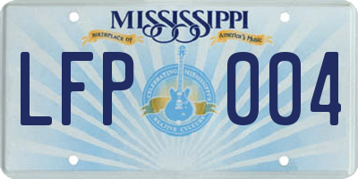 MS license plate LFP004