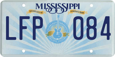 MS license plate LFP084