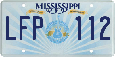 MS license plate LFP112