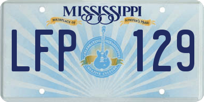 MS license plate LFP129