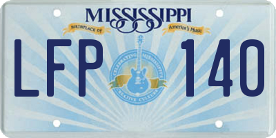 MS license plate LFP140