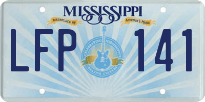 MS license plate LFP141