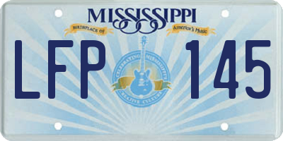 MS license plate LFP145