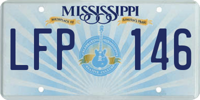 MS license plate LFP146
