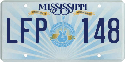 MS license plate LFP148