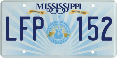MS license plate LFP152
