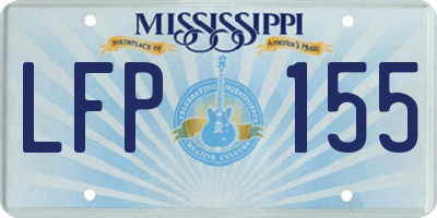 MS license plate LFP155