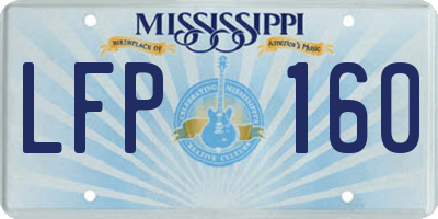 MS license plate LFP160