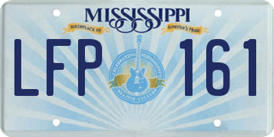 MS license plate LFP161
